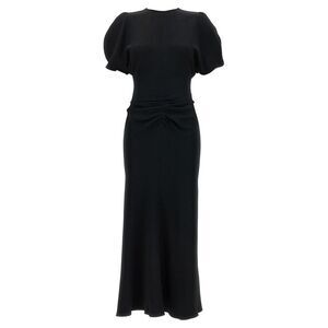 Victoria Beckham Women's Gathered Waist Midi Dress